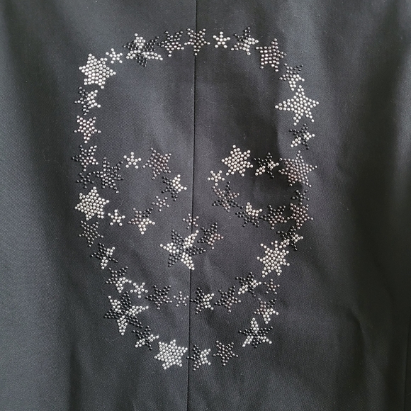 New Zadig & Voltaire Viva Skull Stars Strass Black Blazer Suit Jacket NWT 34/XS - Picture 11 of 15